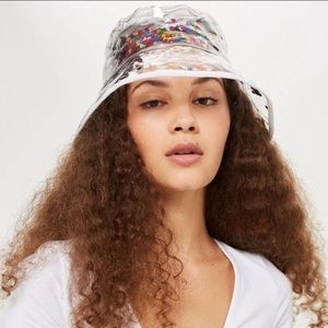 Top Shop Glitter PVC Bucket Hat